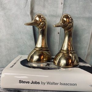 Brass Duck bookends